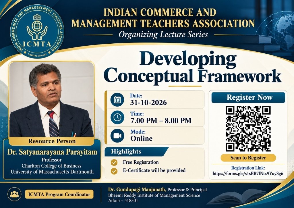 Lecture Series on Developing Conceptual Framework